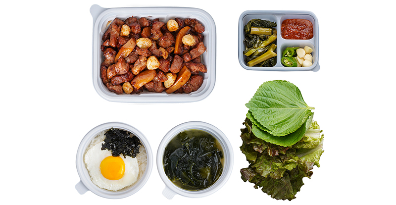직화삼겹도시락 (1인)