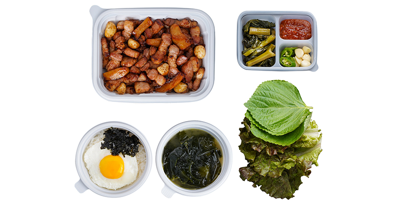 직화삼겹도시락 (1인)