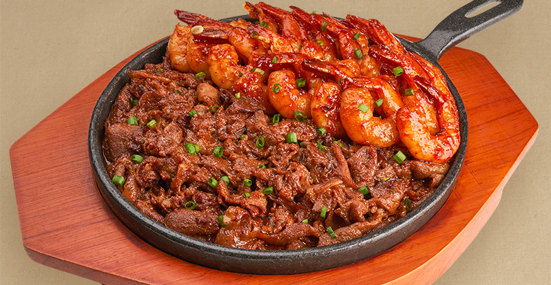 새우 품은 열탄불고기